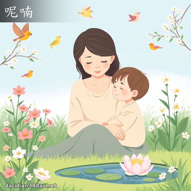 呢喃 - 国语大辞典配图