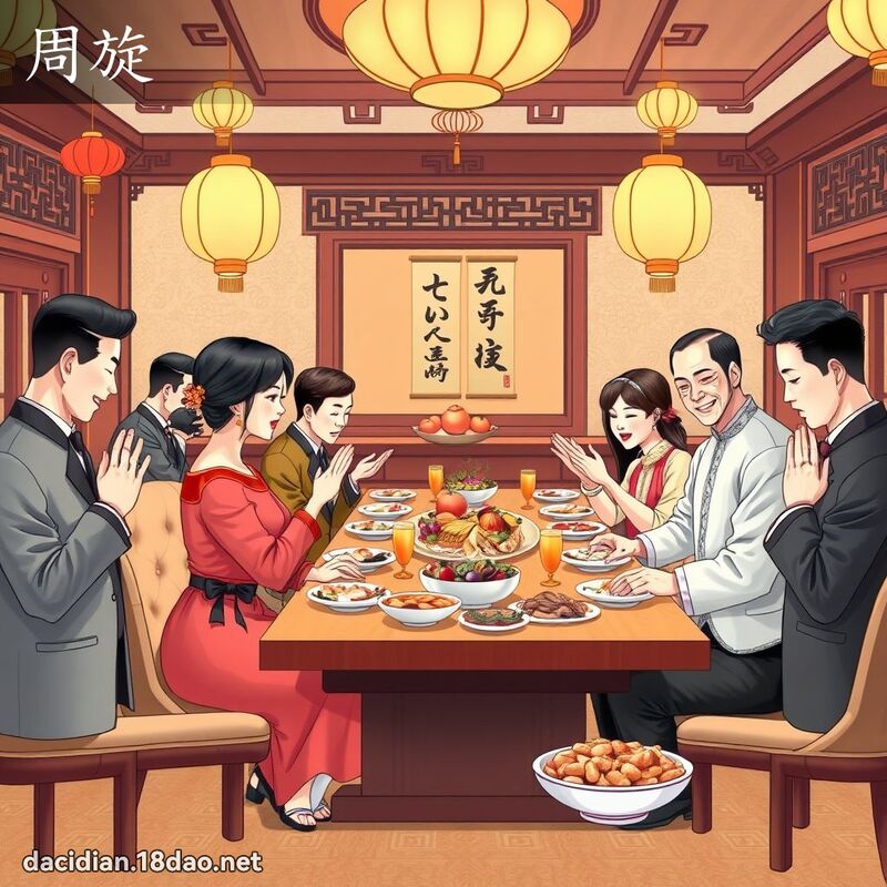 周旋 - 國語大辭典配圖