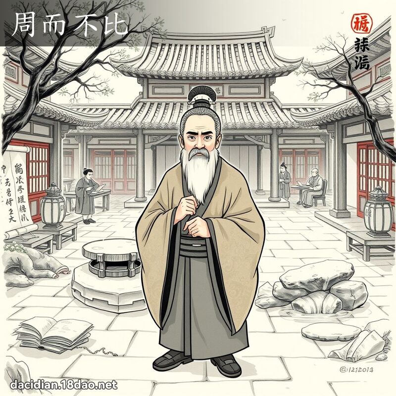 周而不比 - 國語大辭典配圖