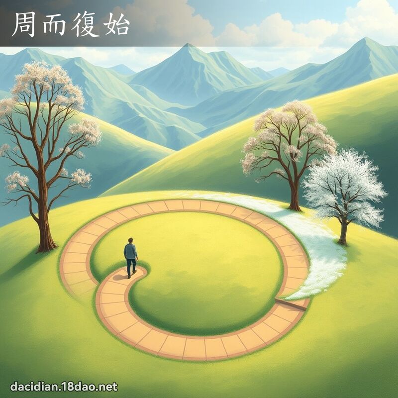 周而復始 - 国语大辞典配图