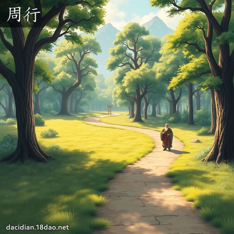 詞語: 周行 (多意詞)