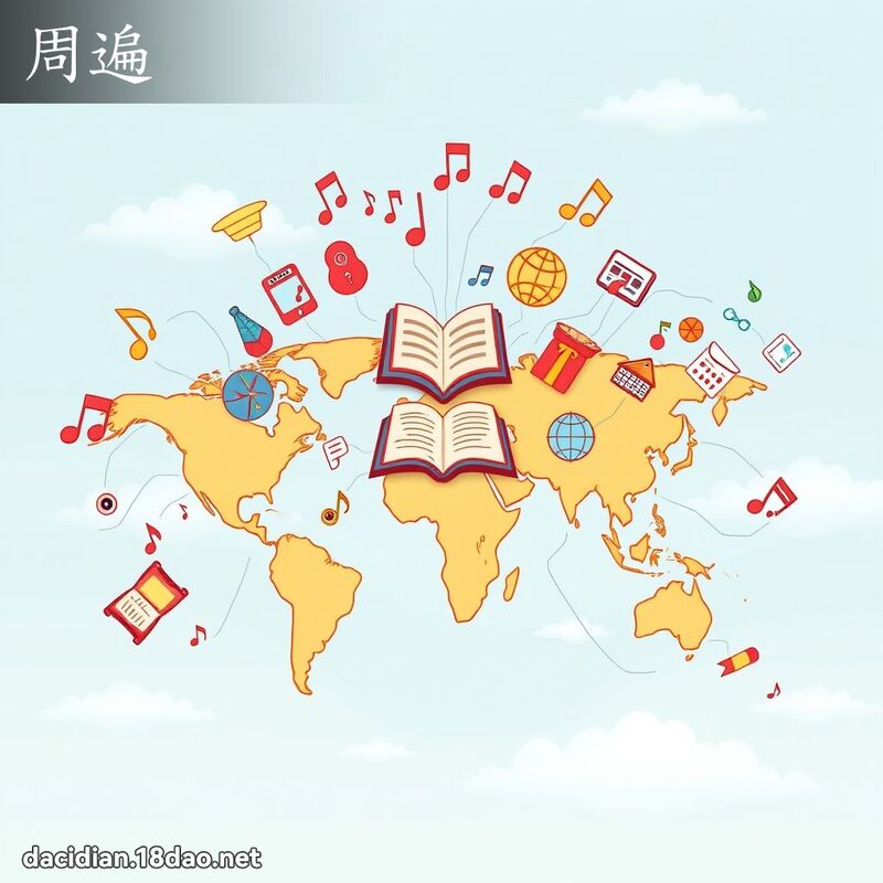 周遍 - 国语大辞典配图