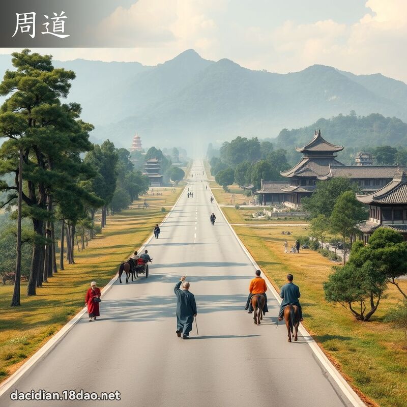 周道 - 国语大辞典配图