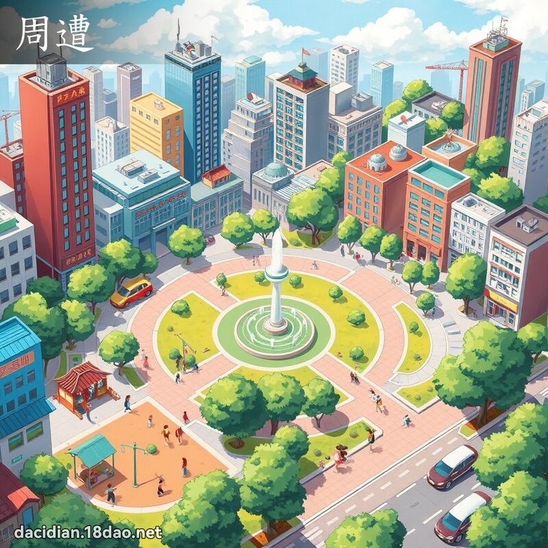 周遭 - 国语大辞典配图