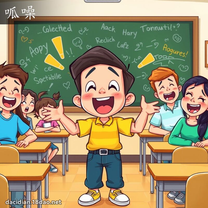 呱噪 - 國語大辭典配圖