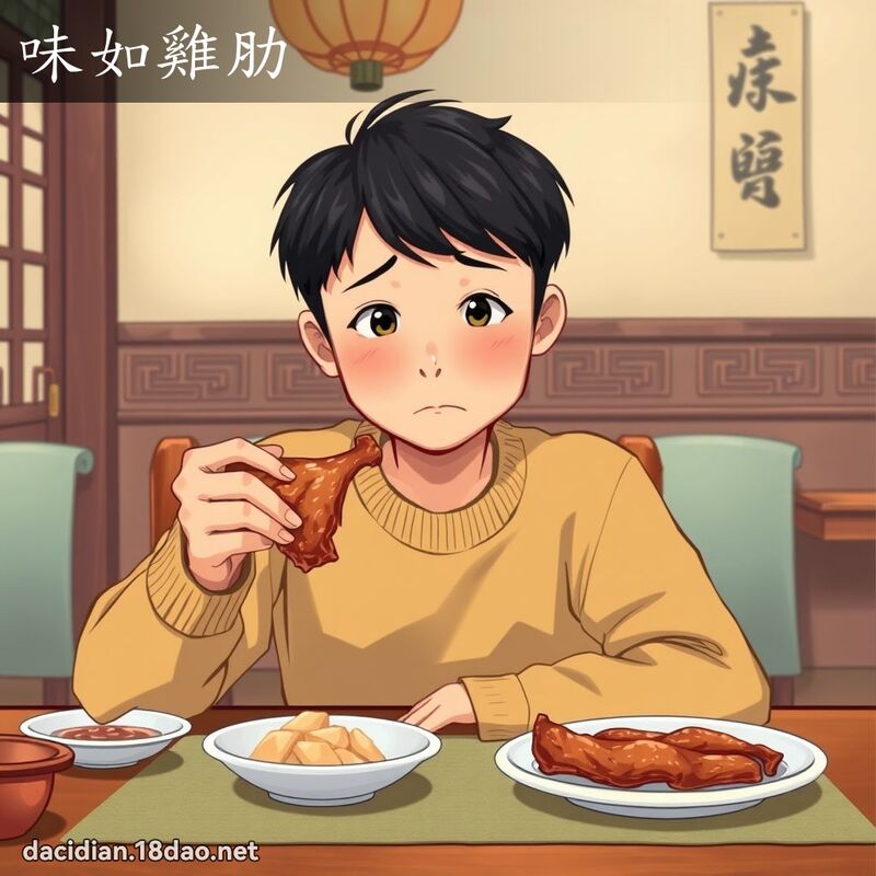 味如鸡肋 - 国语大辞典配图