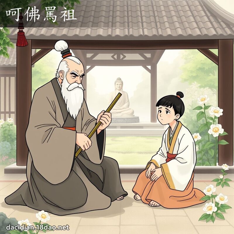 呵佛骂祖 - 国语大辞典配图