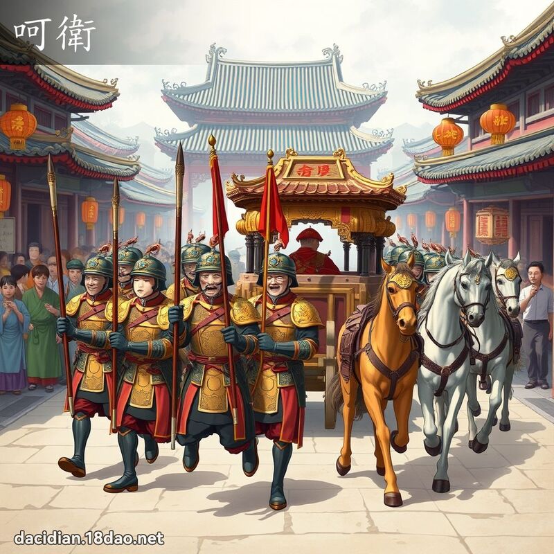 呵衛 - 國語大辭典配圖