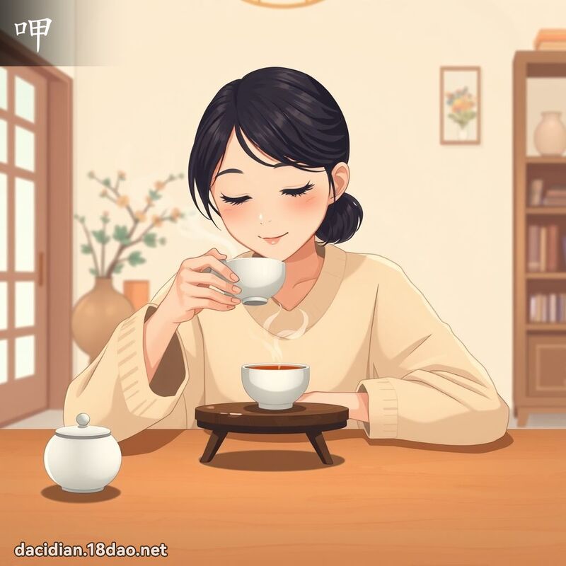 呷 - 国语大辞典配图