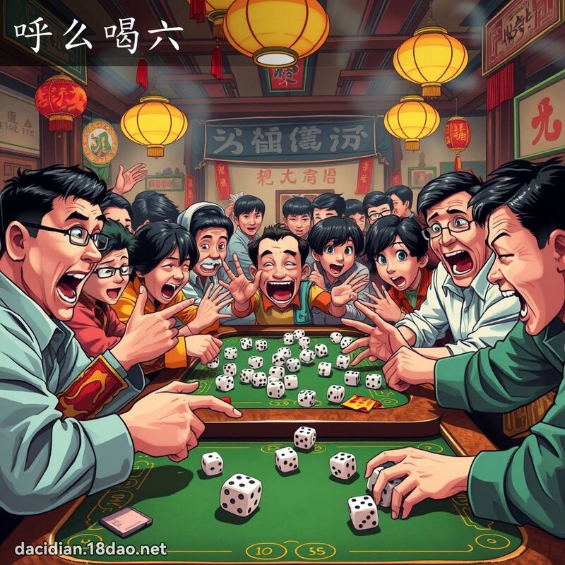 呼么喝六 - 國語大辭典配圖