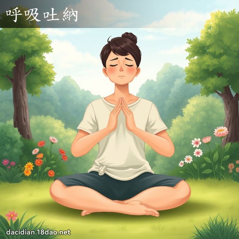 呼吸吐纳 - 国语大辞典配图