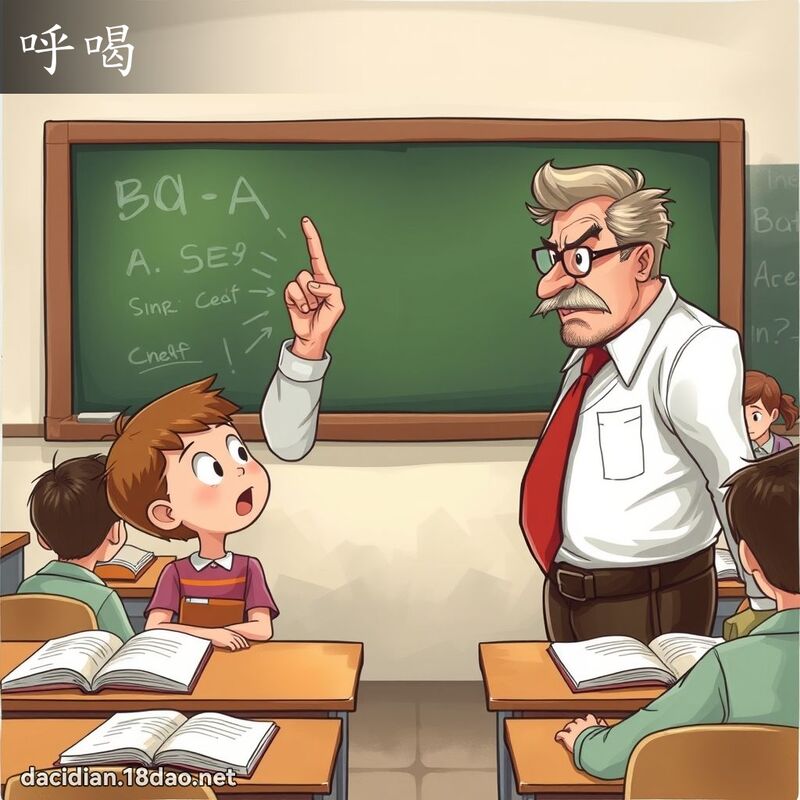 呼喝 - 國語大辭典配圖