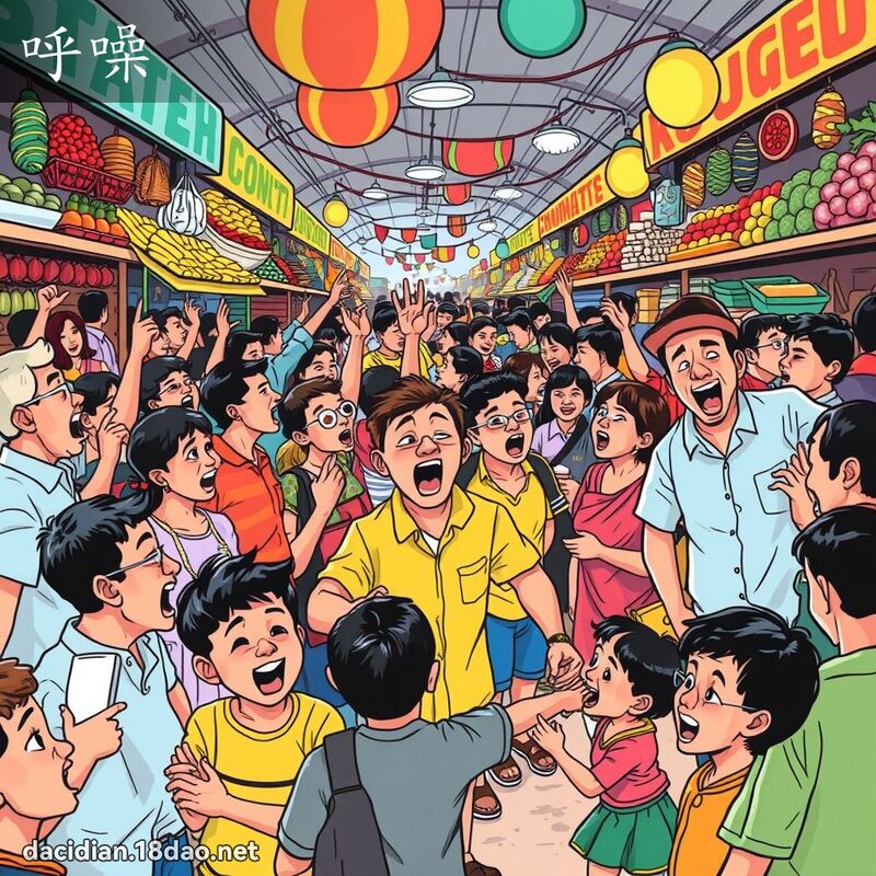 呼噪 - 国语大辞典配图