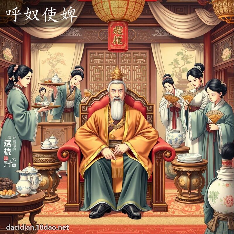 呼奴使婢 - 國語大辭典配圖