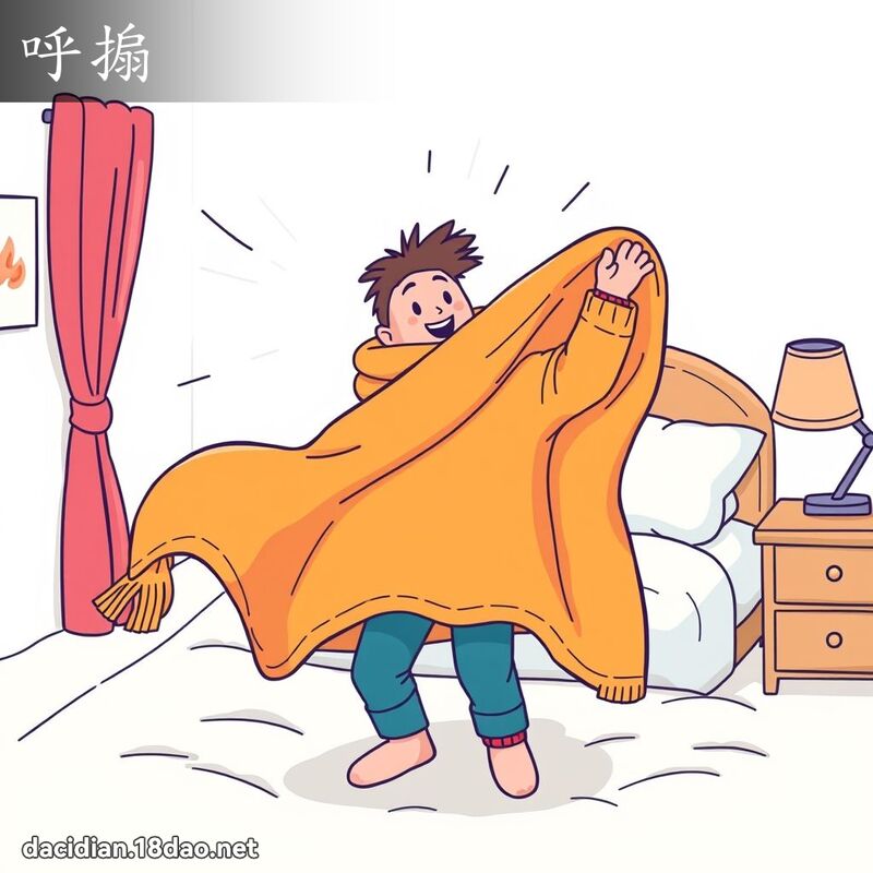 呼搧 - 国语大辞典配图