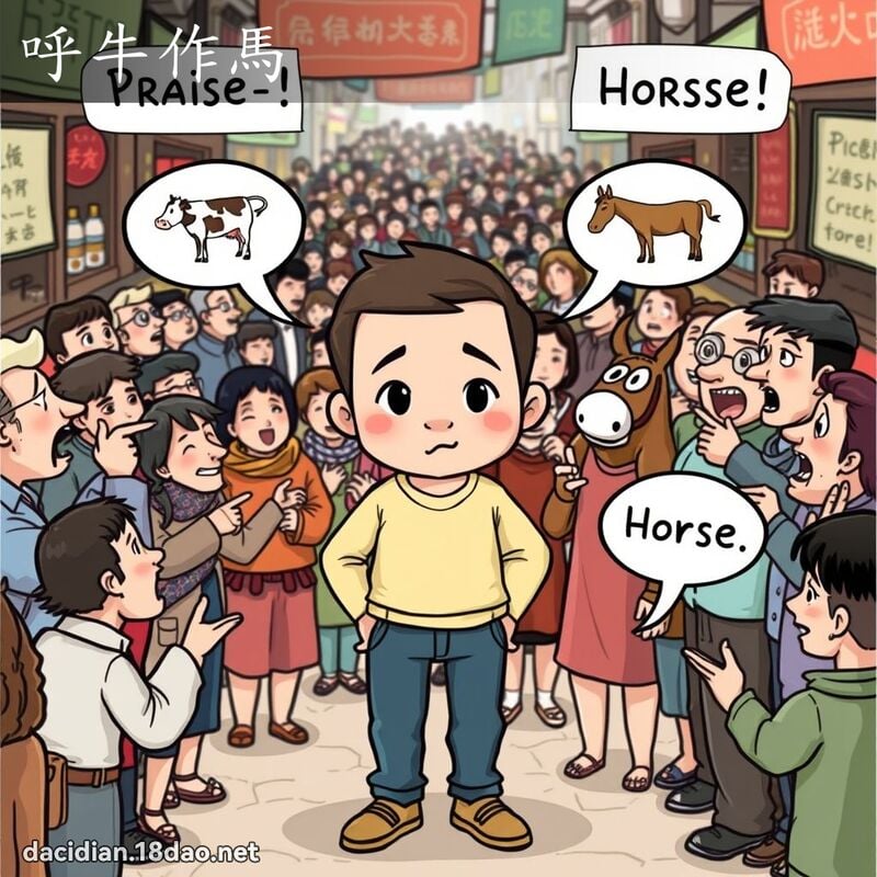 呼牛作馬 - 國語大辭典配圖