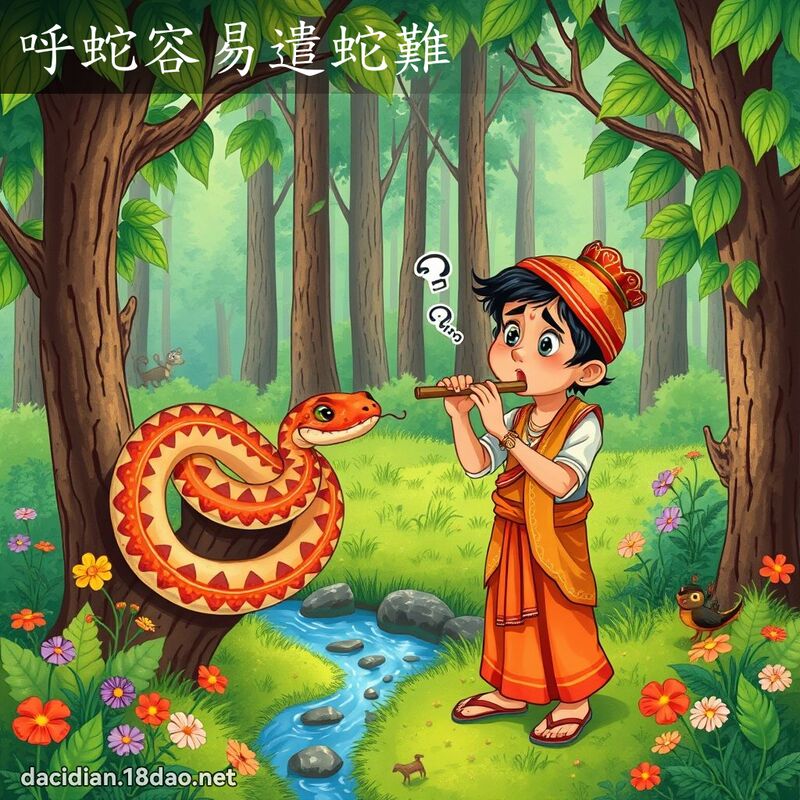 呼蛇容易遣蛇難 - 國語大辭典配圖