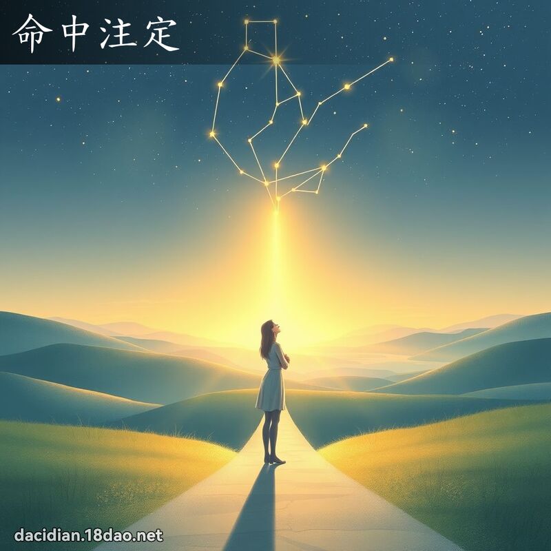 命中注定 - 国语大辞典配图