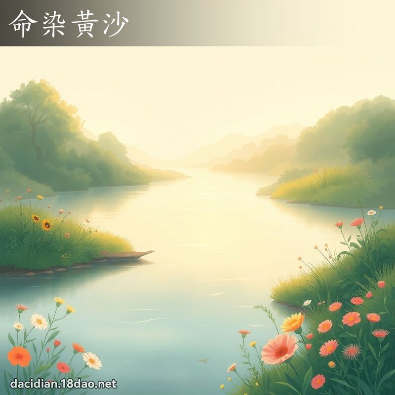 命染黄沙 - 国语大辞典配图