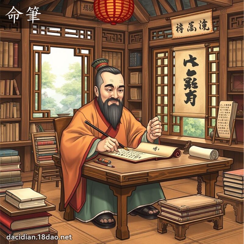 命笔 - 国语大辞典配图