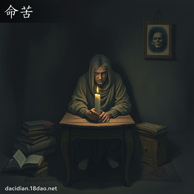 命苦 - 国语大辞典配图