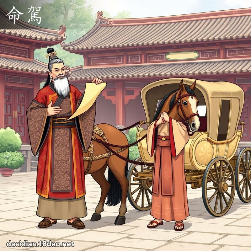 命駕 - 國語大辭典配圖