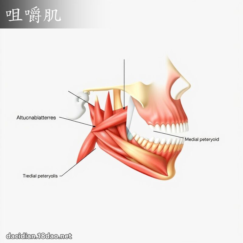 咀嚼肌 - 国语大辞典配图