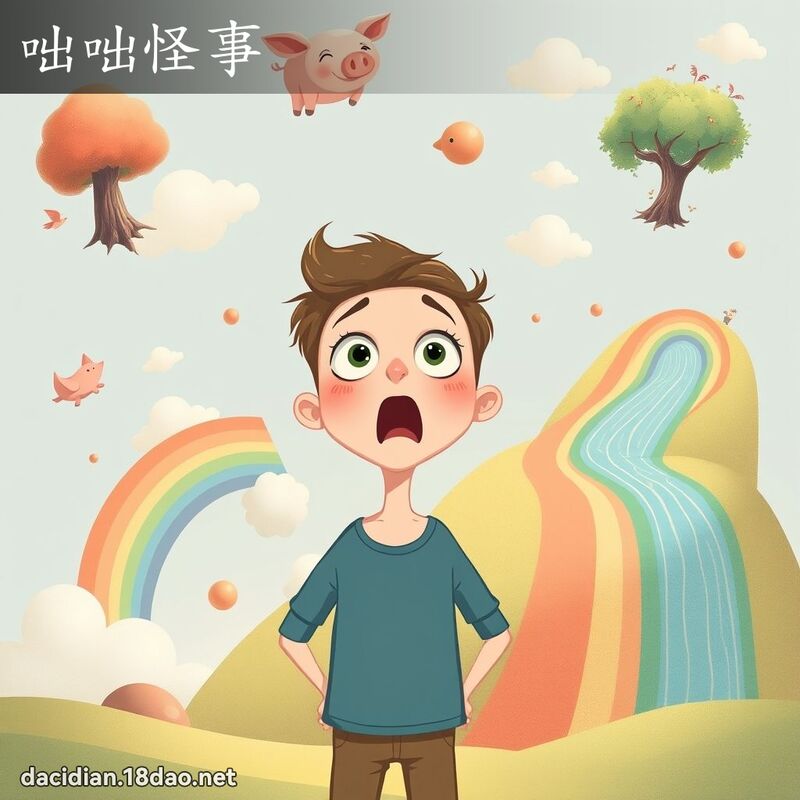 咄咄怪事 - 國語大辭典配圖