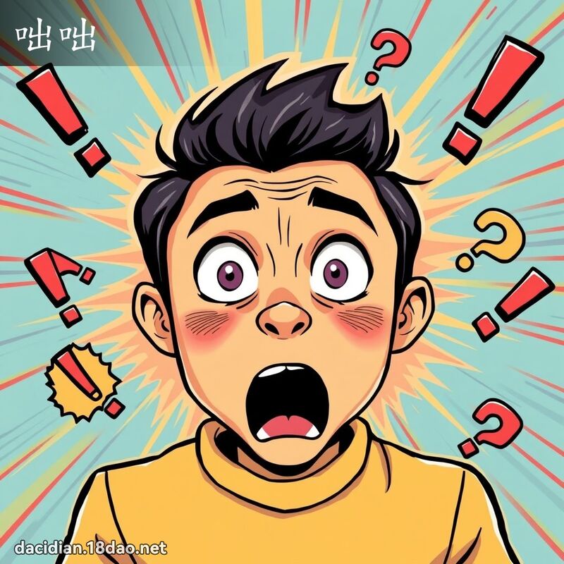 咄咄 - 国语大辞典配图