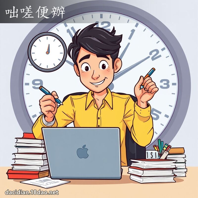 咄嗟便辦 - 國語大辭典配圖