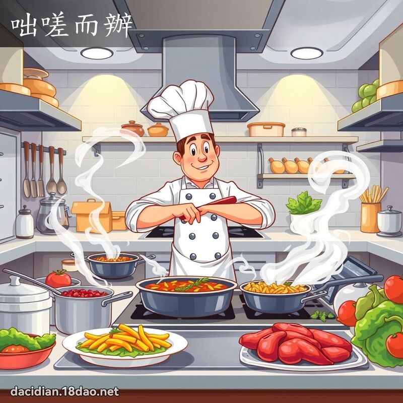 咄嗟而辦 - 國語大辭典配圖