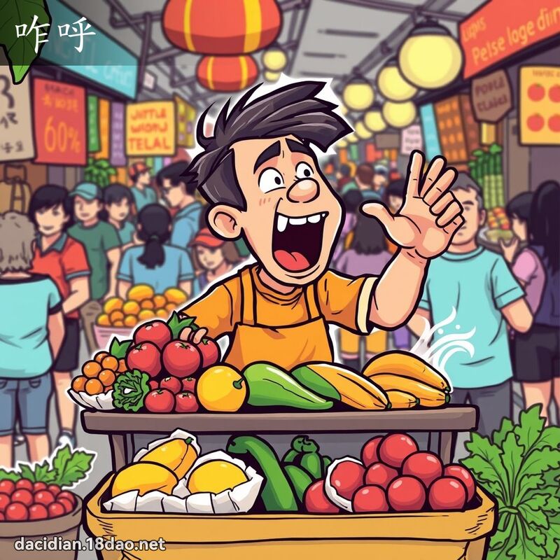 咋呼 - 国语大辞典配图