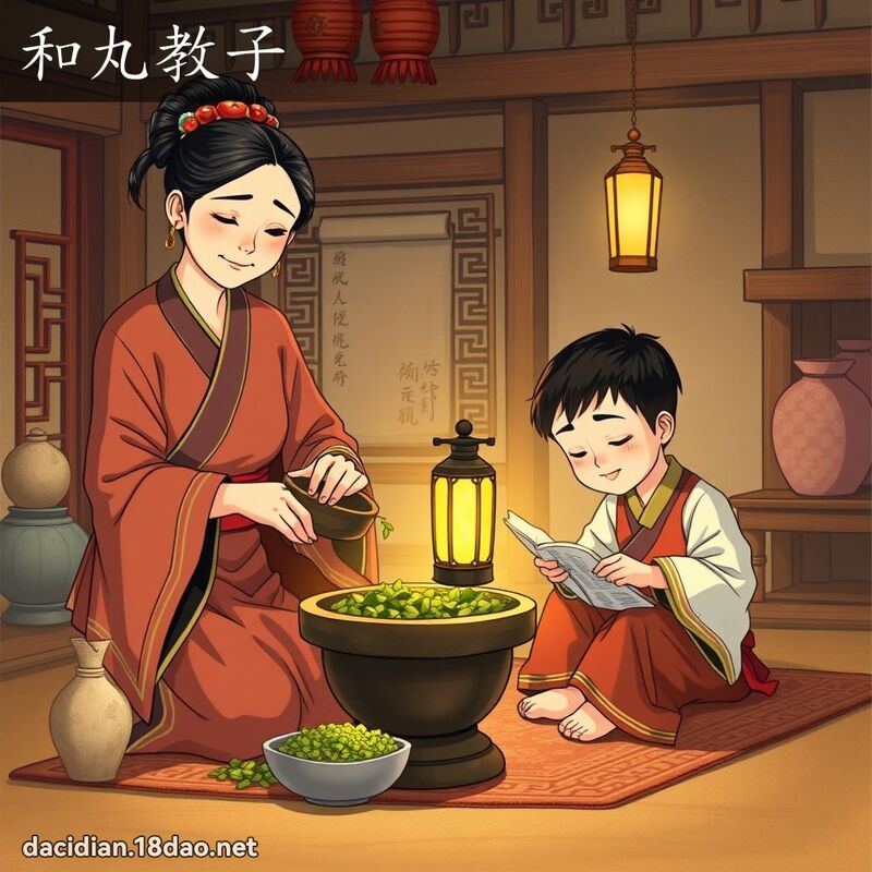 和丸教子 - 國語大辭典配圖