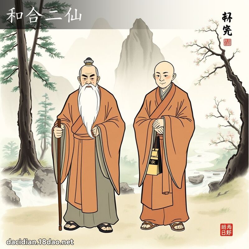 和合二仙 - 國語大辭典配圖