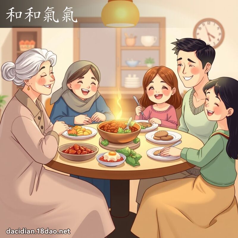 和和气气 - 国语大辞典配图