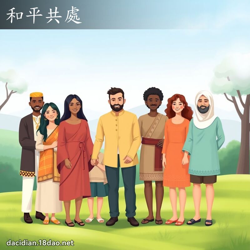 和平共處 - 國語大辭典配圖