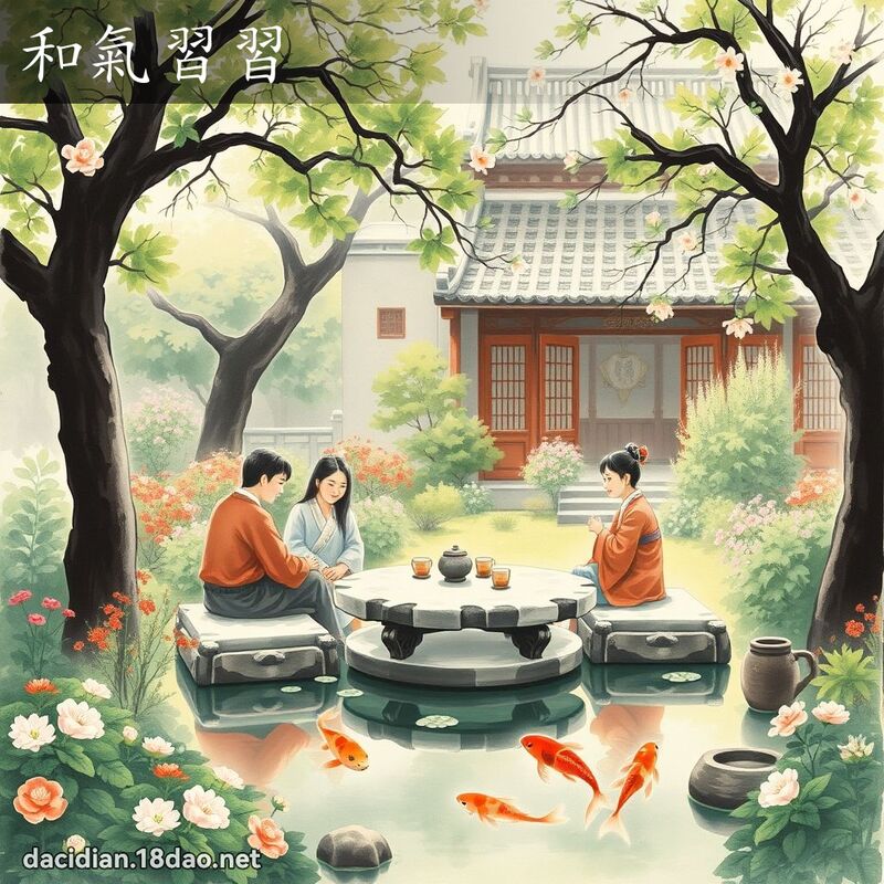 和氣習習 - 國語大辭典配圖