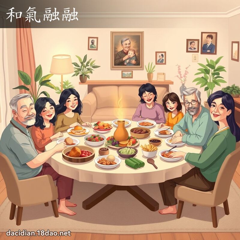 和氣融融 - 國語大辭典配圖