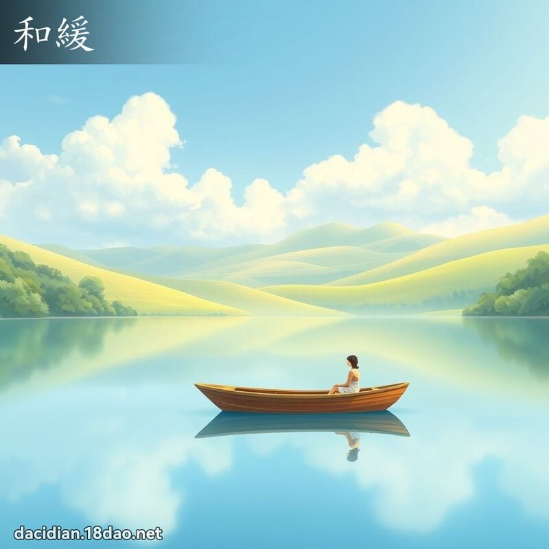 和缓 - 国语大辞典配图