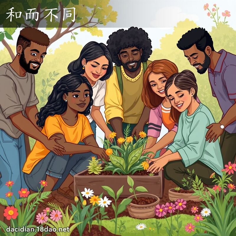 和而不同 - 國語大辭典配圖