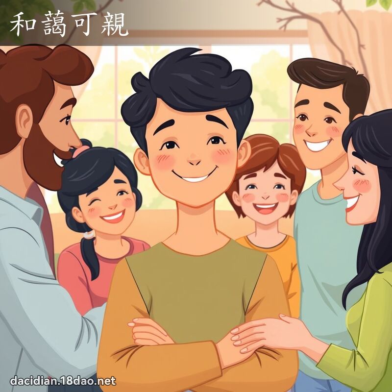 和蔼可亲 - 国语大辞典配图