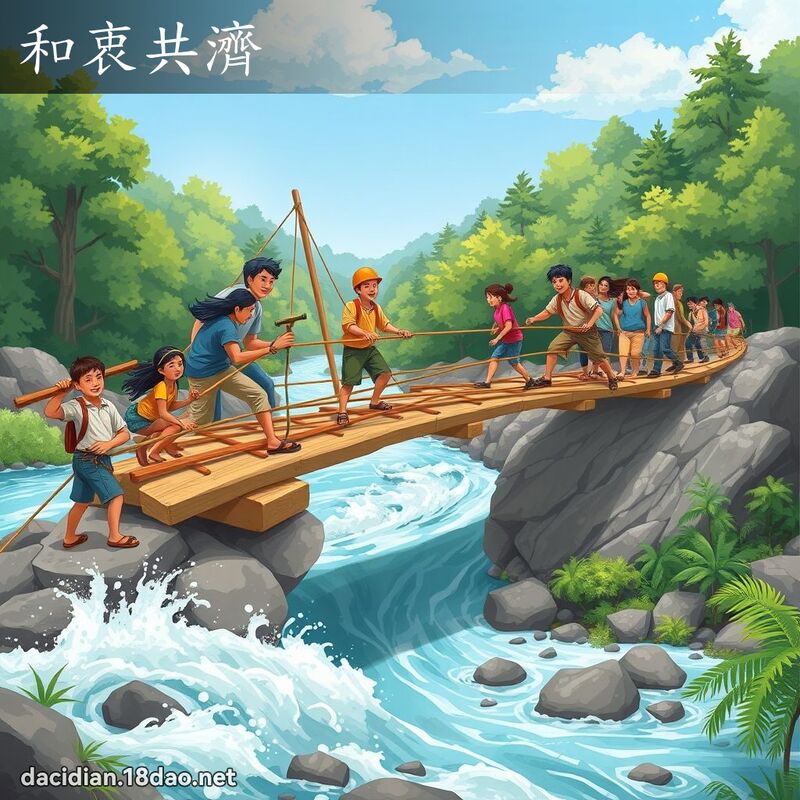 和衷共济 - 国语大辞典配图