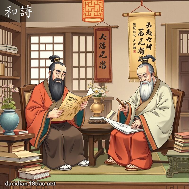 和詩 - 國語大辭典配圖
