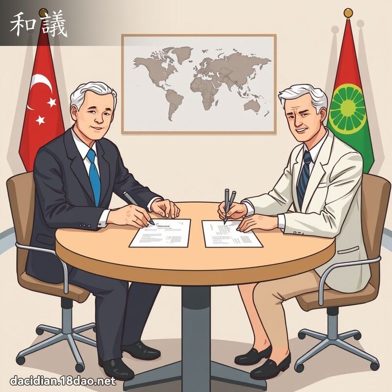 和议 - 国语大辞典配图