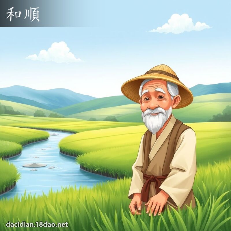 和順 - 國語大辭典配圖