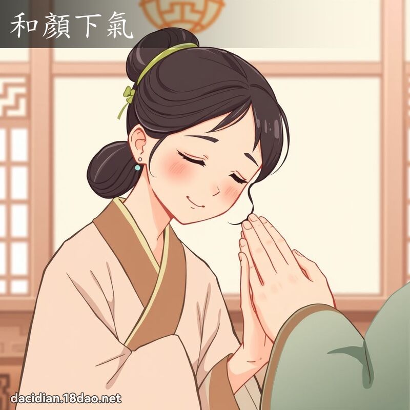 和顏下氣 - 國語大辭典配圖