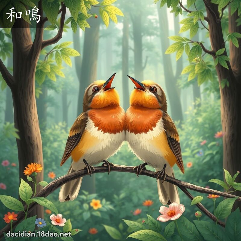 和鳴 - 國語大辭典配圖
