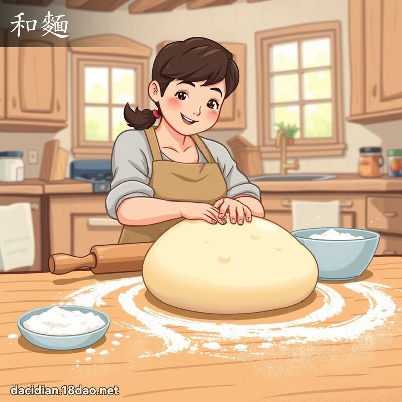 和面 - 国语大辞典配图
