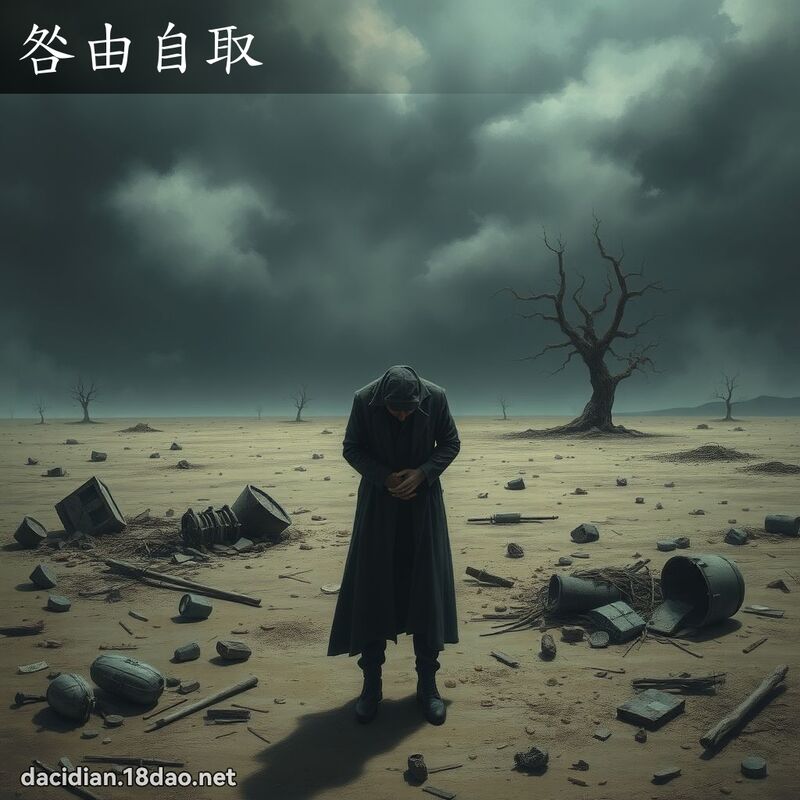 咎由自取 - 國語大辭典配圖