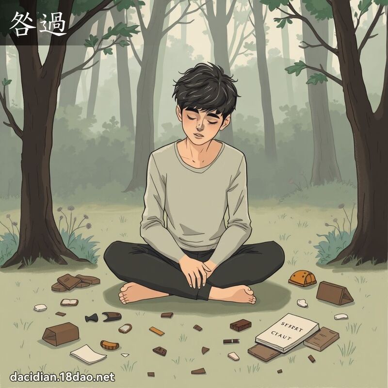 咎過 - 國語大辭典配圖